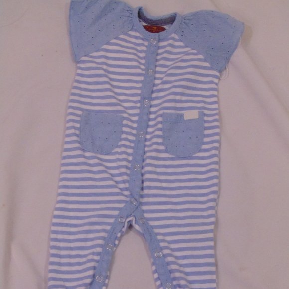 7 For All Mankind Other - 7 Seven for all Mankind One-Piece Size 3/6M Footed Footie  Blue Striped